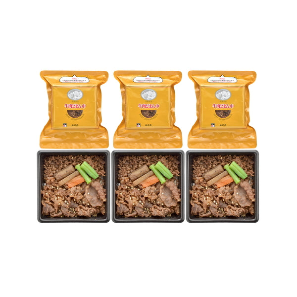 【お歳暮熨斗】<新杵屋×米沢牛黄木>牛肉どまん中 一膳ご飯(160g×6個)