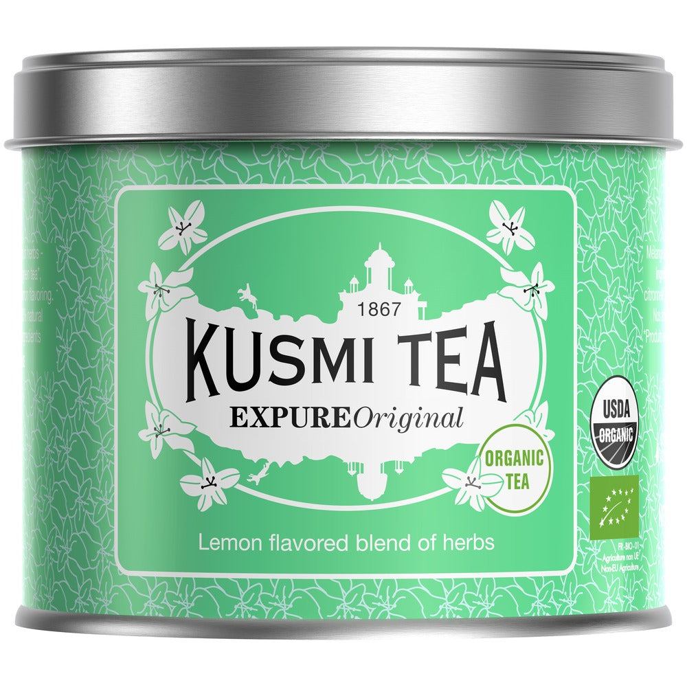 【食品ロス削減・賞味期限(2026年10月)】KUSMI TEA エクスピュアオリジナル ハーブティー(缶)【100g】