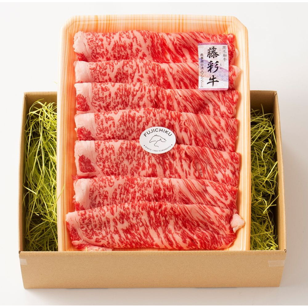 熊本 「フジチク」 藤彩牛ロース すき焼き・しゃぶしゃぶ用 ローススライス300g