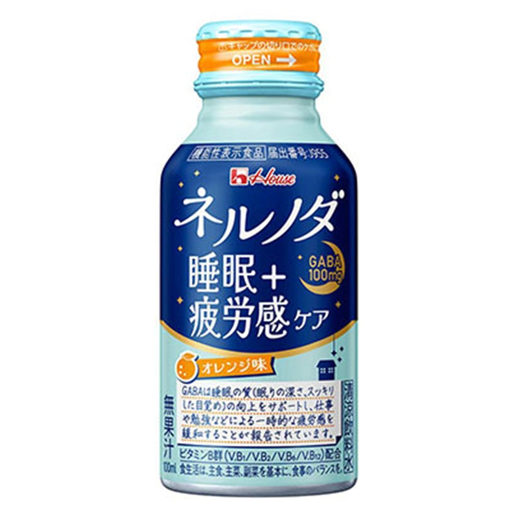 ハウスウェルネスフーズ ネルノダ 睡眠+疲労感ケア 100ml×30本×2ケース (60本)
