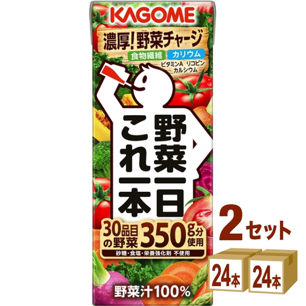 カゴメ 野菜一日これ一本 200ml×24本×2ケース (48本)