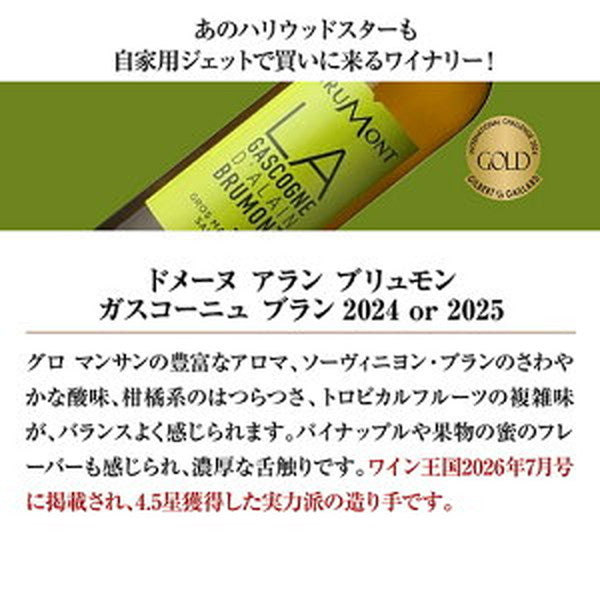 ボルドー&ガスコーニュ ブラン6本【クール便】
