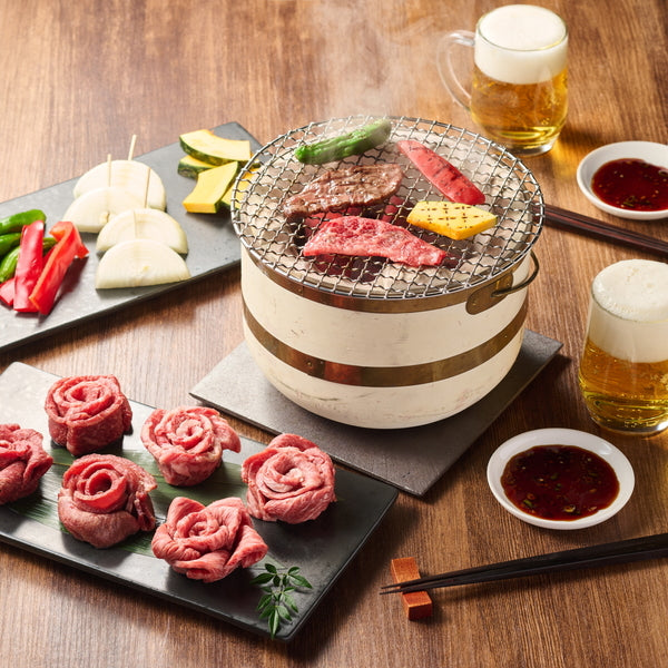 【お歳暮熨斗】黒毛和牛５種と牛タンの花盛り焼肉用