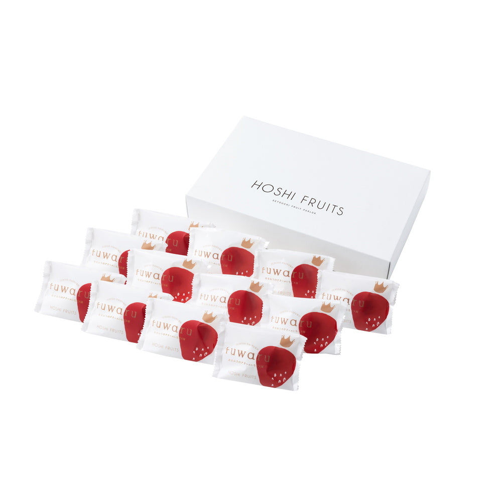 【ギフトカード】ホシフルーツ　あまおうのクリームいちご大福　fuwaru　12個