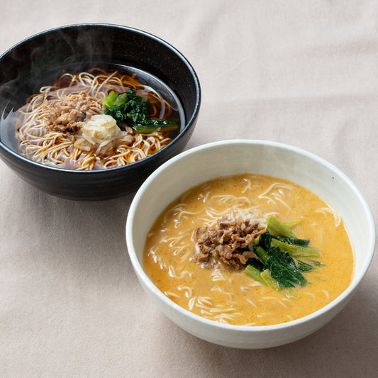 【ギフトカード】創業30余年　京都 「楽仙樓」　京の黒酢麺と担々麺食べ比べ 3食