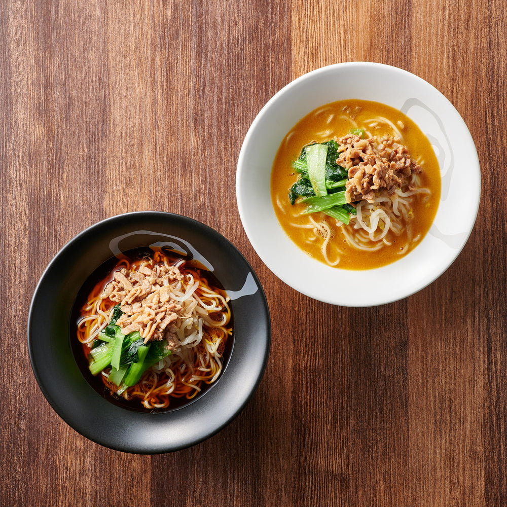 【ギフトカード】創業30余年　京都 「楽仙樓」　京の黒酢麺と担々麺食べ比べ 3食