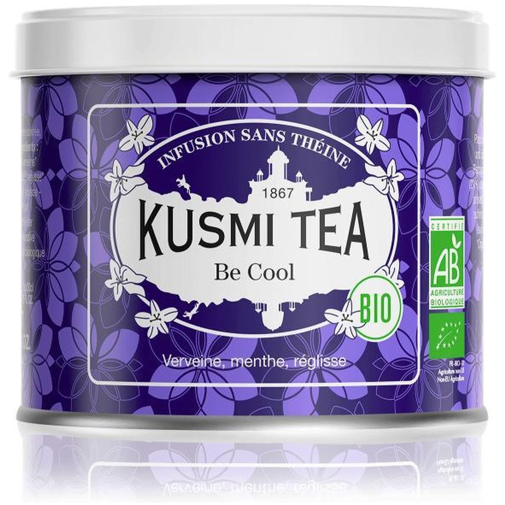 【食品ロス削減・賞味期限（2026年11月）】KUSMI TEA　ビークール ハーブティー（缶）【100g】