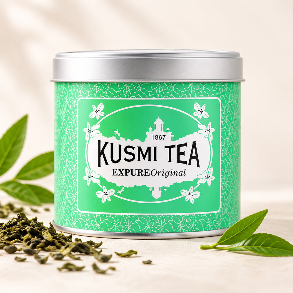 【食品ロス削減・賞味期限（2026年10月）】KUSMI TEA　エクスピュアオリジナル ハーブティー（缶）【100g】