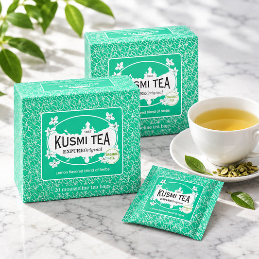【食品ロス削減・賞味期限（2026年12月）】KUSMI TEA　エクスピュアオリジナル ハーブティー ティーバッグ【20包×2箱】