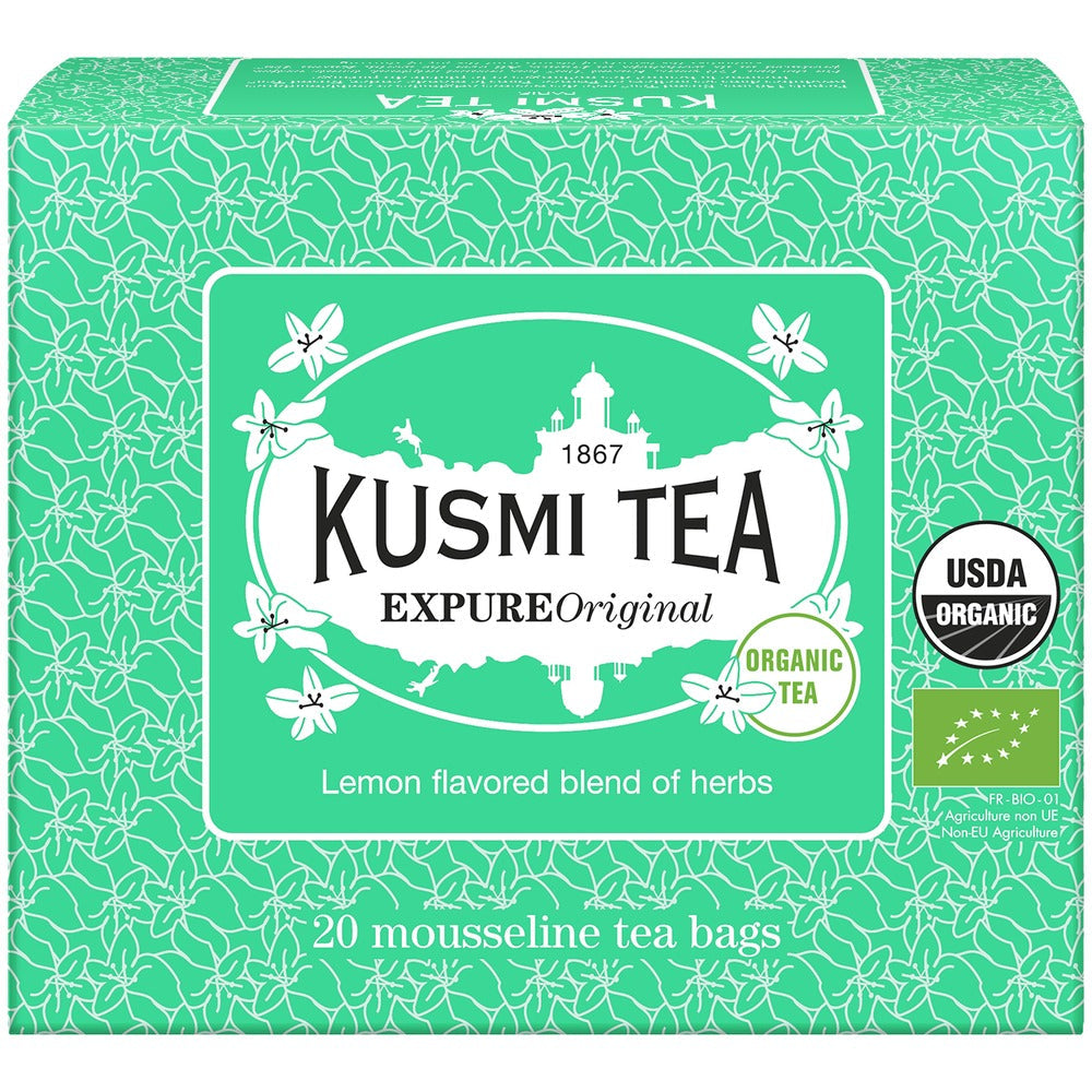 【食品ロス削減・賞味期限（2026年12月）】KUSMI TEA　エクスピュアオリジナル ハーブティー ティーバッグ【20包×2箱】