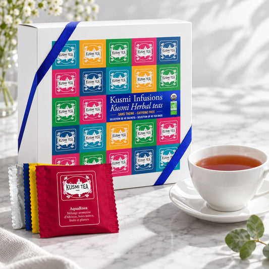 【食品ロス削減・賞味期限（2026年12月）】KUSMI TEA　ギフトアソートメント ハーブティー ティーバッグ【45包】