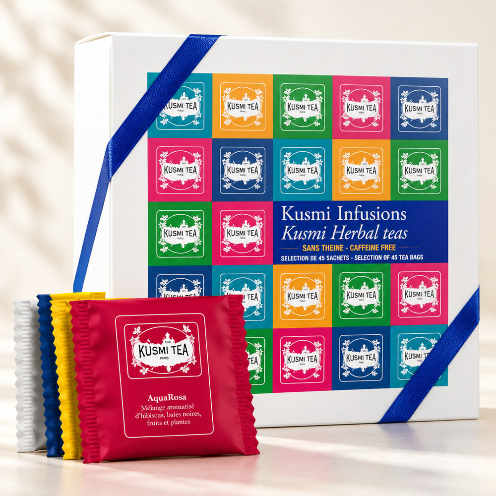 【食品ロス削減・賞味期限（2026年12月）】KUSMI TEA　ギフトアソートメント ハーブティー ティーバッグ【45包】