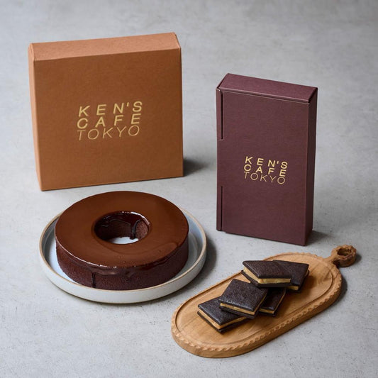 【ギフトカード】ケンズカフェ東京　特別セットJ(キャラメルサンド、KEN'Sばうむ ダブルショコラ)