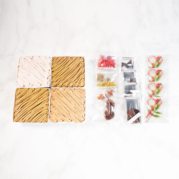 shirokane sweet　TOKYO　スクエアスイーツモンブランおせち　４種モンブランアソート
（山江栗、和栗、ショコラ、べりー）