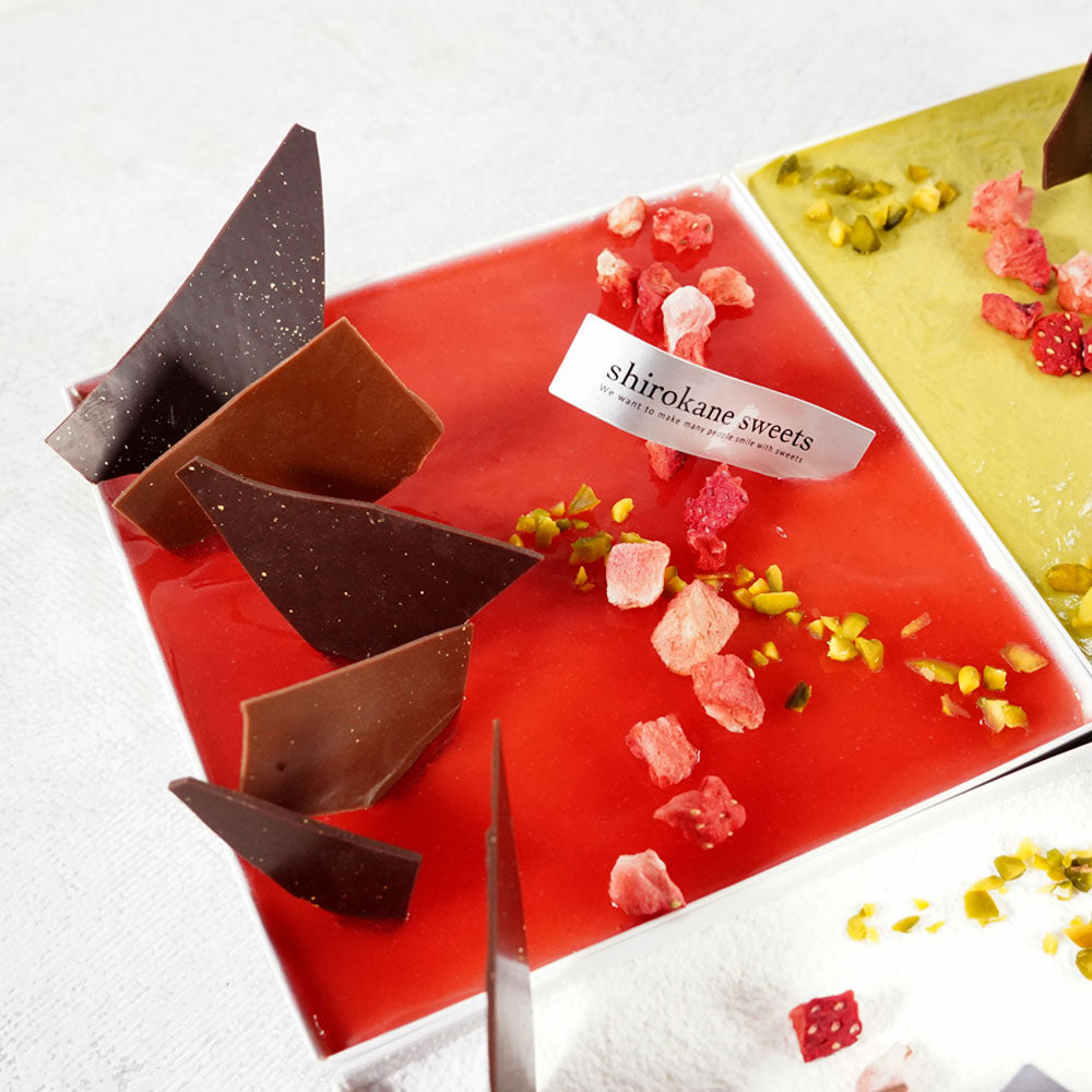 【ギフトカード】白金スイーツ スクエアスイーツボックス 白金ミロワール フランボワーズ（簡易パッケージ）