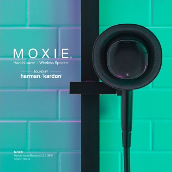 MOXIE　モクシー ワイヤレススピーカー付シャワーヘッド(マットブラック)