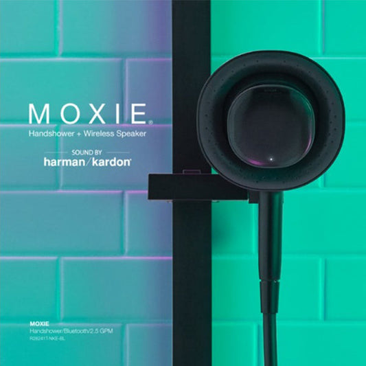 MOXIE　モクシー ワイヤレススピーカー付シャワーヘッド(マットブラック)