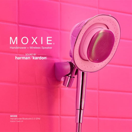 MOXIE　モクシー ワイヤレススピーカー付シャワーヘッド(ポリッシュドクローム)