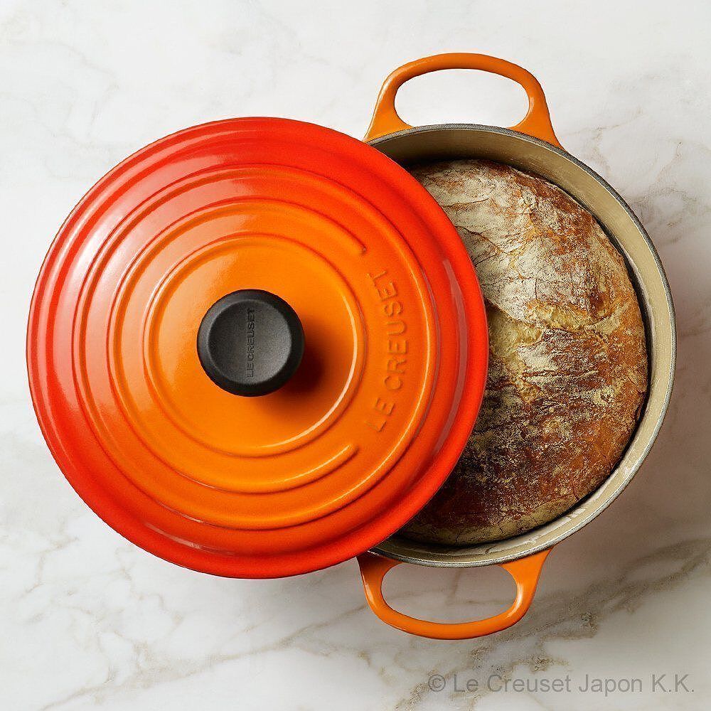 【ギフトカード】ル・クルーゼ シグニチャーココット・ロンド　20cm(オレンジ)