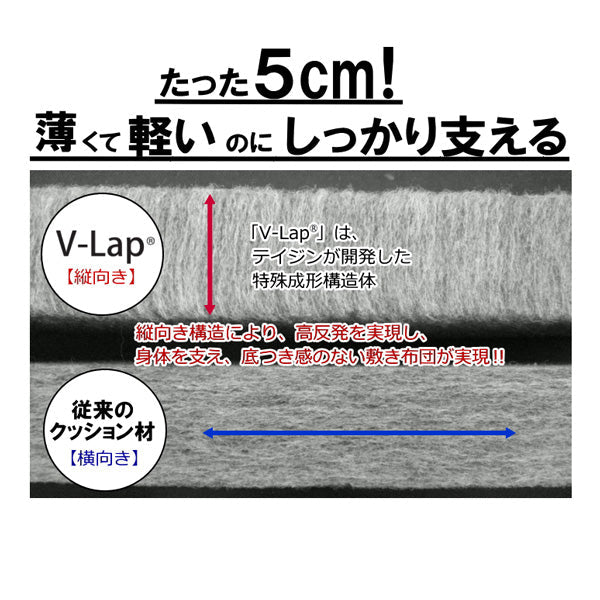 TEIJIN 帝人 軽量コンパクト敷布団 スゴ軽2【シングル】