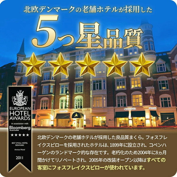デンマーク発のラグジュアリー枕　フォスフレイクス ロイヤーレ