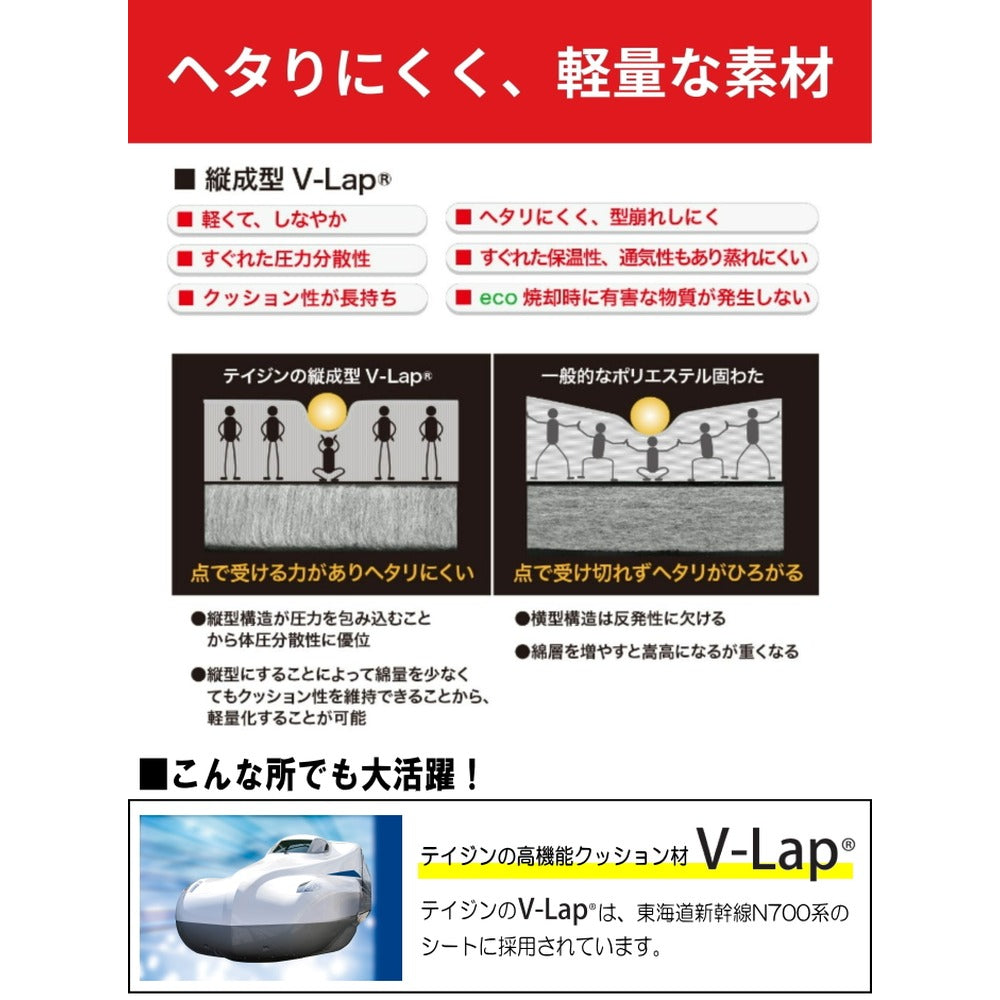 TEIJIN テイジン 帝人 軽量コンパクト敷布団 スゴ軽2 【ダブル】