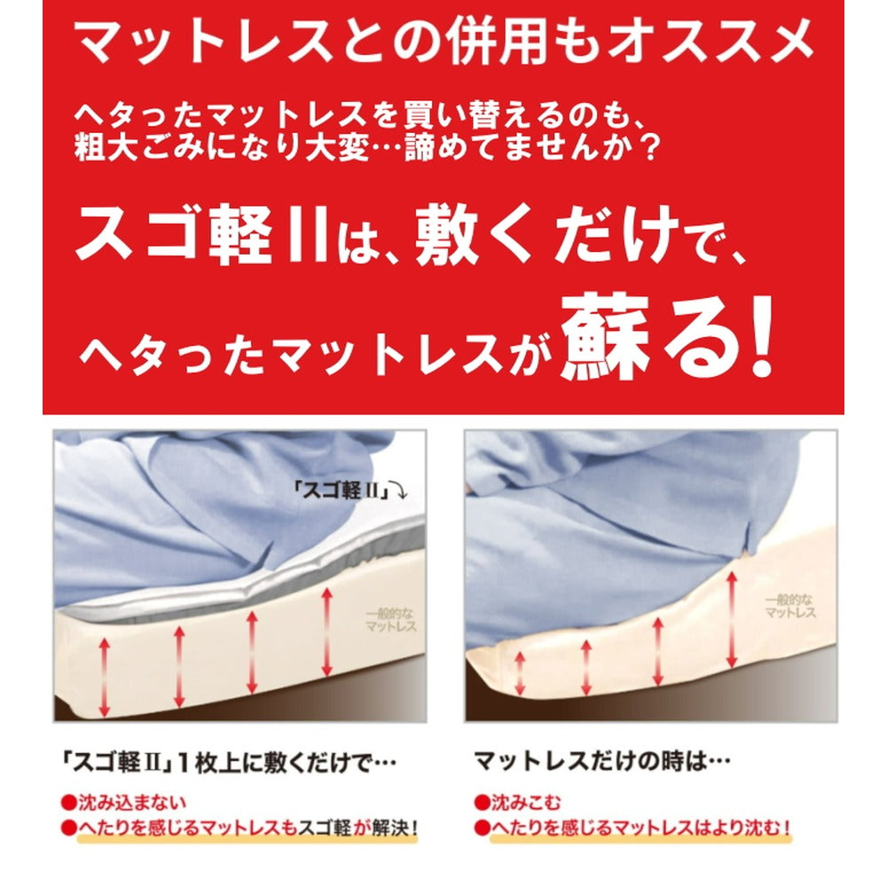 TEIJIN テイジン 帝人 軽量コンパクト敷布団 スゴ軽2 【ダブル】