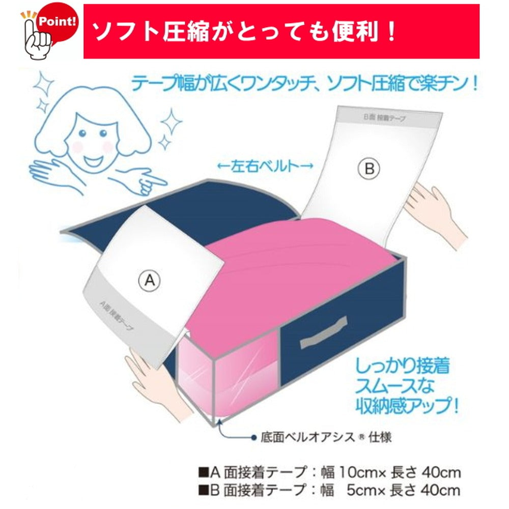 TEIJIN 乾っとデオケースLight【深型サイズ】（2個セット）ネイビー