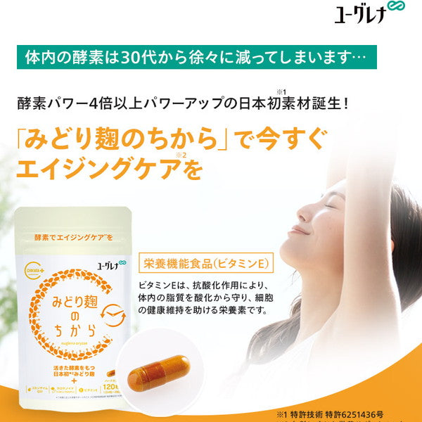 ユーグレナ みどり麹のちから120粒(3袋)