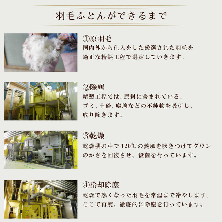 ハンガリー産ホワイトダックダウン85％ 羽毛肌掛け布団 セミダブル ブルー