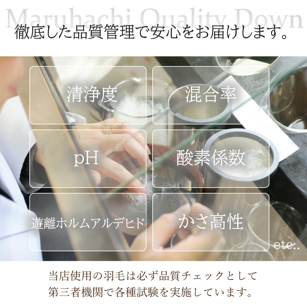 ハンガリー産ホワイトダックダウン85％ 羽毛肌掛け布団 ダブル ブルー