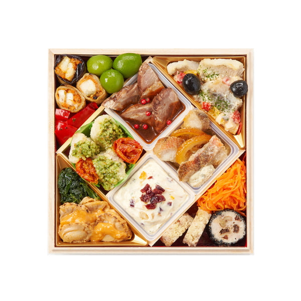 【2026年おせち予約】オイシックス和洋三段重　上高砂(39品目/3-4人前)