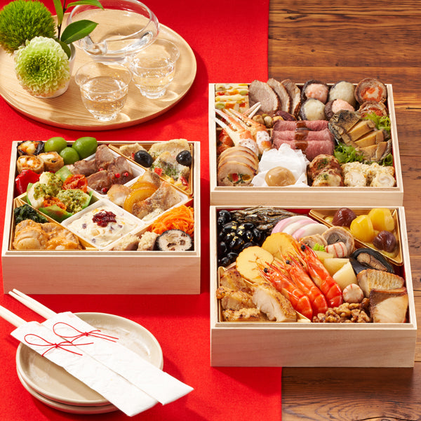 【2026年おせち予約】オイシックス和洋三段重　上高砂(39品目/3-4人前)