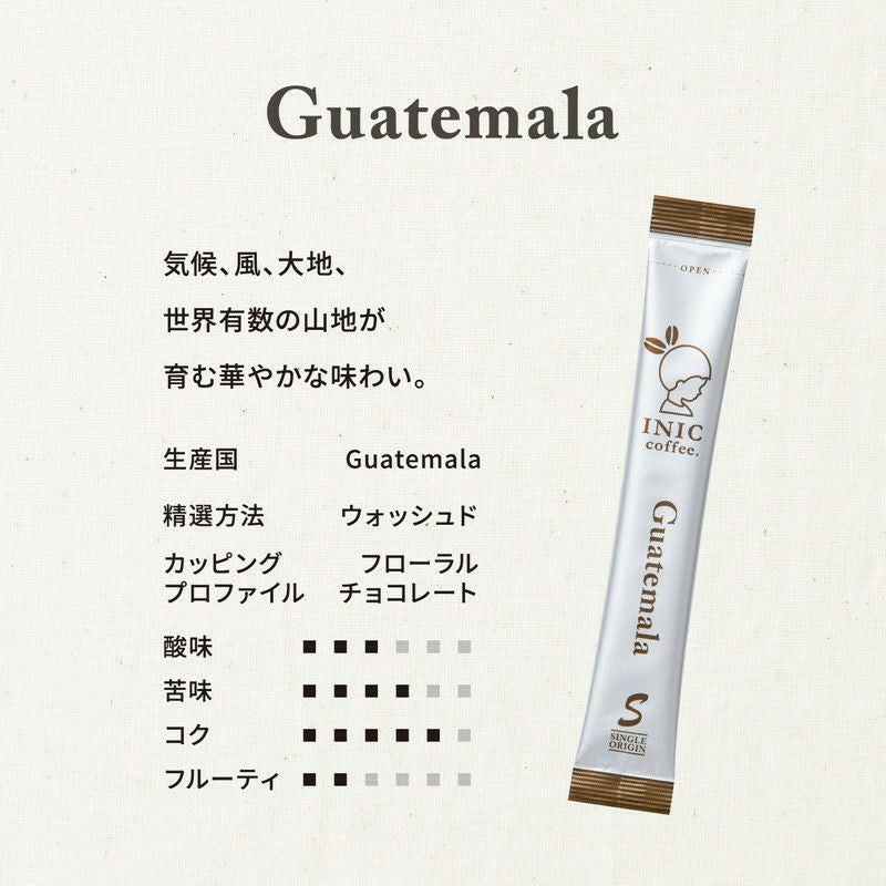 【ギフトカード】INIC coffee　ドリップドコーヒーパウダー　ビーンズアロマ　グァテマラ 30P