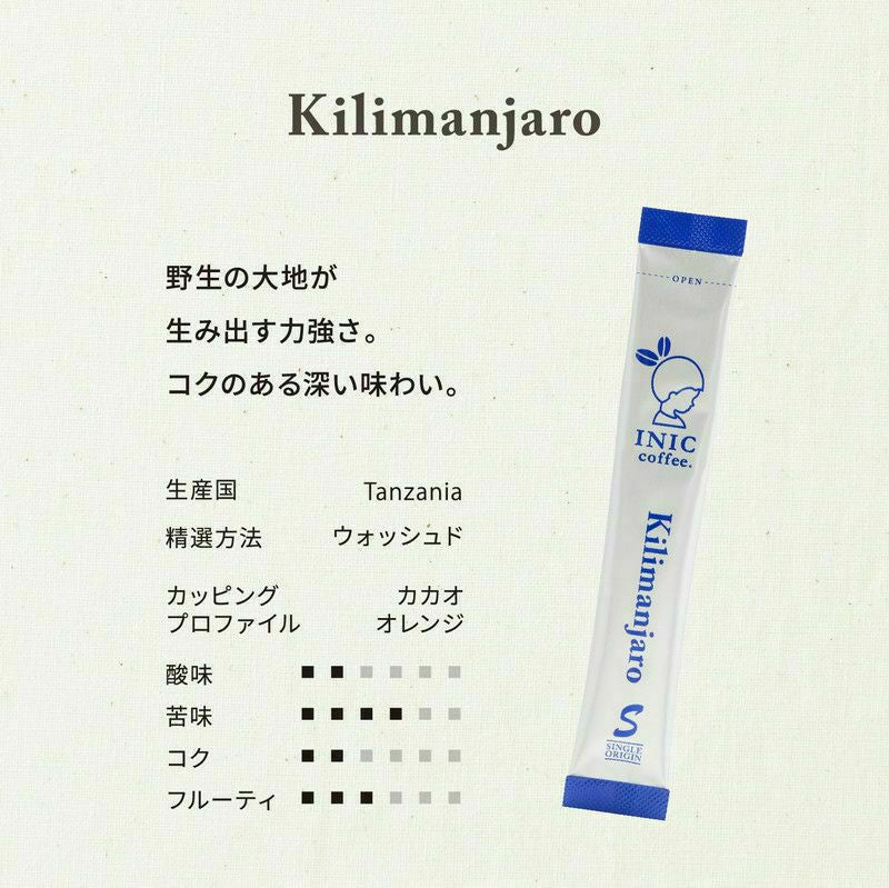 【ギフトカード】INIC coffee　ドリップドコーヒーパウダー　ビーンズアロマ　アソートギフト 002（コロンビア・ブラジル・キリマンジャロ）