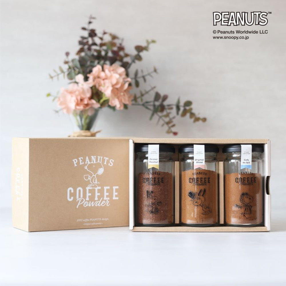 【ギフトカード】PEANUTS coffee スヌーピーcoffee　ボトルギフト 3種（オリジナル・カフェオレ・キャラメルヘーゼルナッツ）