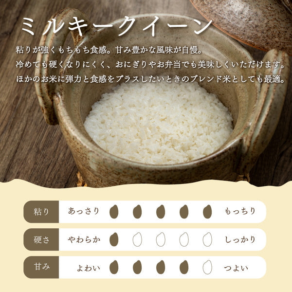 栃木県産ミルキークイーン 3kg×4袋（合計12kg）