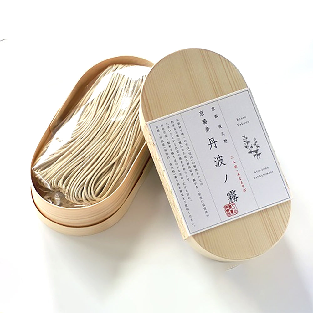 京蕎麦　丹波ノ霧　焙煎粗挽きそばセットＢ【半生蕎麦2種 計6人前】
