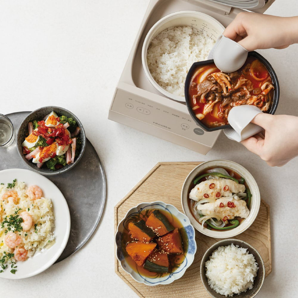 【ギフトカード】recolte(レコルト) クッキングライスクッカー グレー