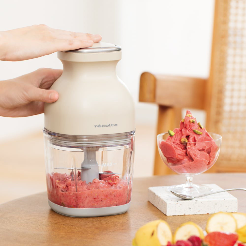 【ギフトカード】recolte(レコルト) コードレス カプセルカッターボンヌ クリームホワイト