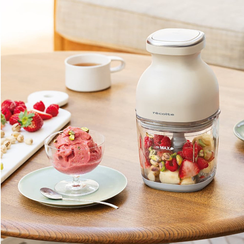 【ギフトカード】recolte(レコルト) コードレス カプセルカッターボンヌ クリームホワイト