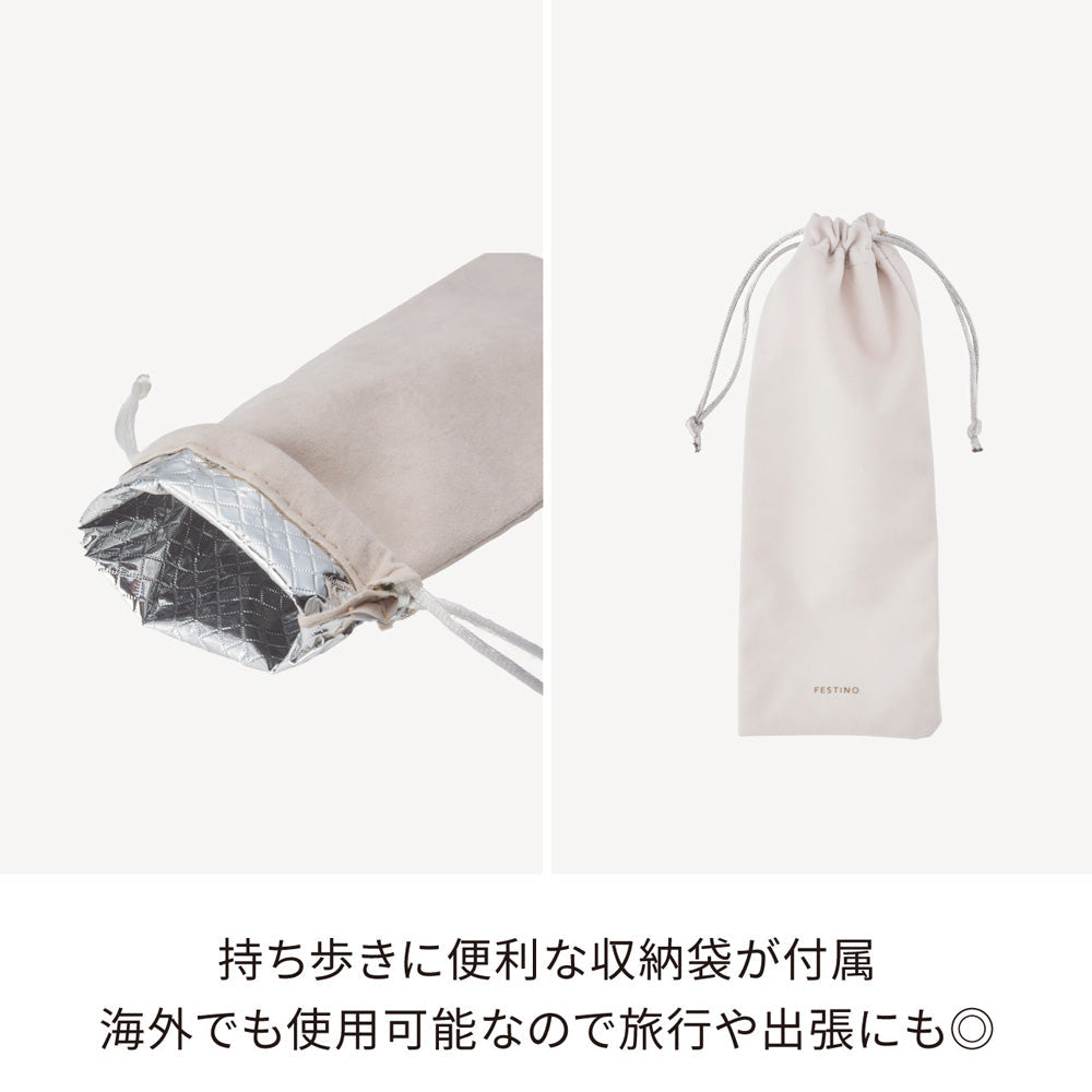 【ギフトカード】FESTINO（フェスティノ）USB スタイリング ヘアアイロン ホワイト