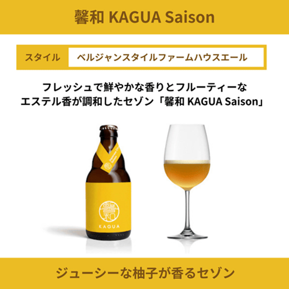 【ギフトカード】山梨発クラフトビール 馨和KAGUA(カグア)Saison 6本