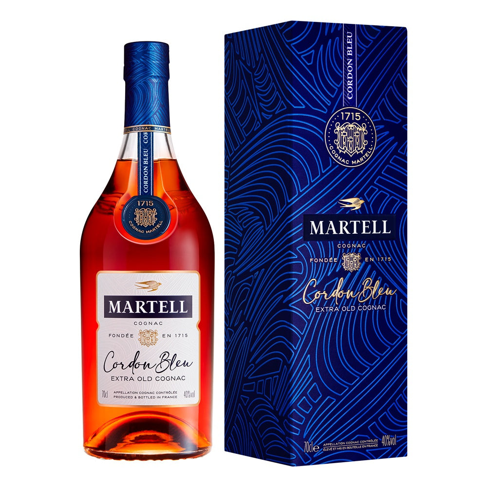 【ギフトカード】1715年創業コニャック マーテル コルドンブルー 箱入 700ml 2本