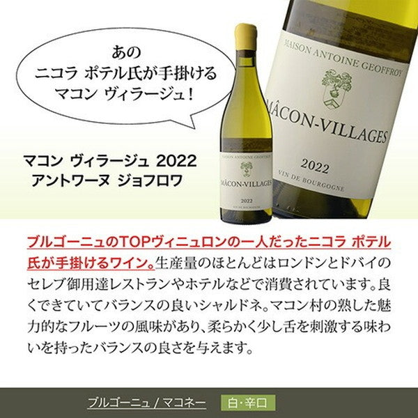 フランス ブルゴーニュ シャルドネ5本セット【常温便】