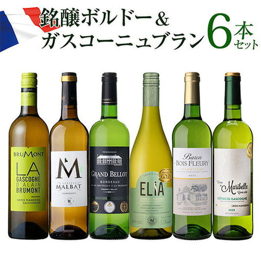 ボルドー＆ガスコーニュ　ブラン6本【常温便】
