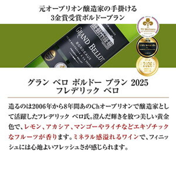 ボルドー＆ガスコーニュ　ブラン6本【クール便】
