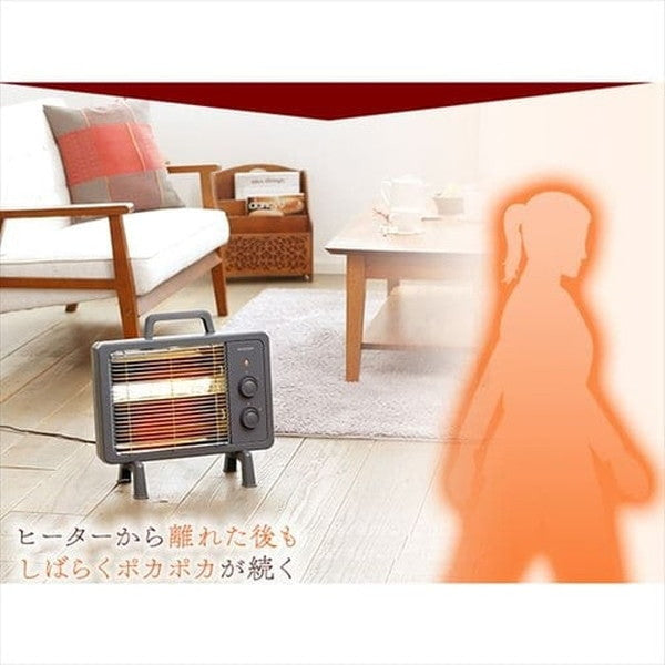 アイリスオーヤマ 遠赤外線電気ストーブ(ピンク)